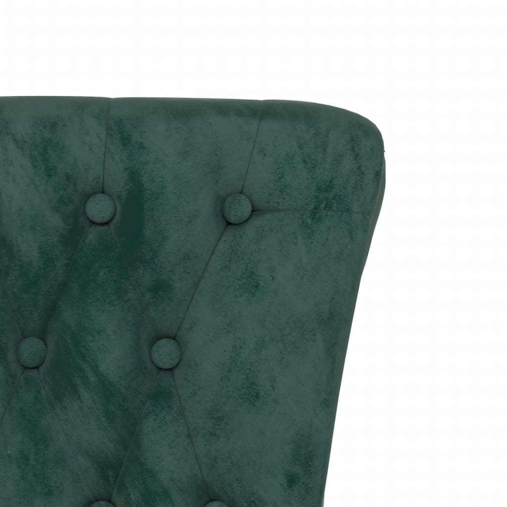 Velvet Accent Chair High Back Button Design - Vantage Home