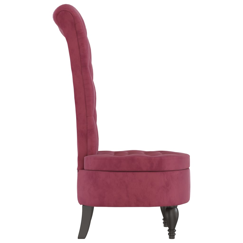 Velvet Accent Chair High Back Button Design - Vantage Home