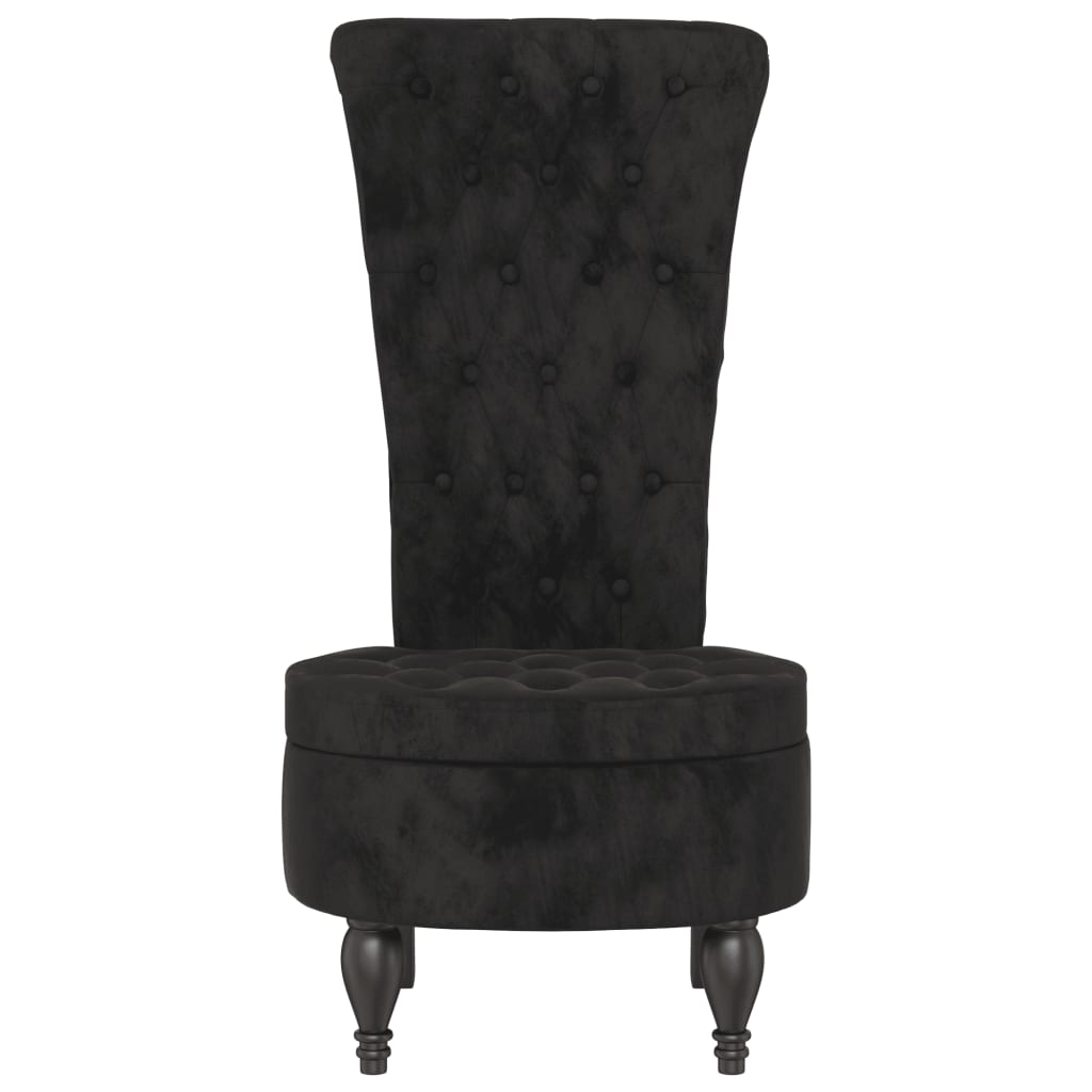 Velvet Accent Chair High Back Button Design - Vantage Home