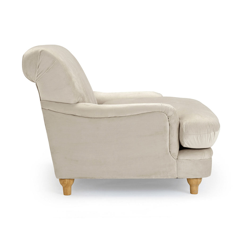 Velvet Accent Chair - Plumpton