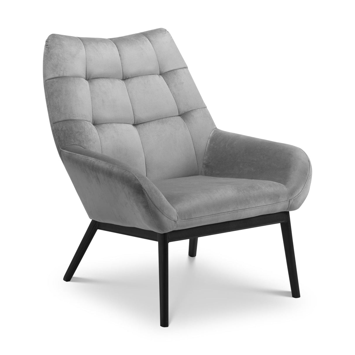 Velvet Accent Chair With Metal Frame - Lucerne