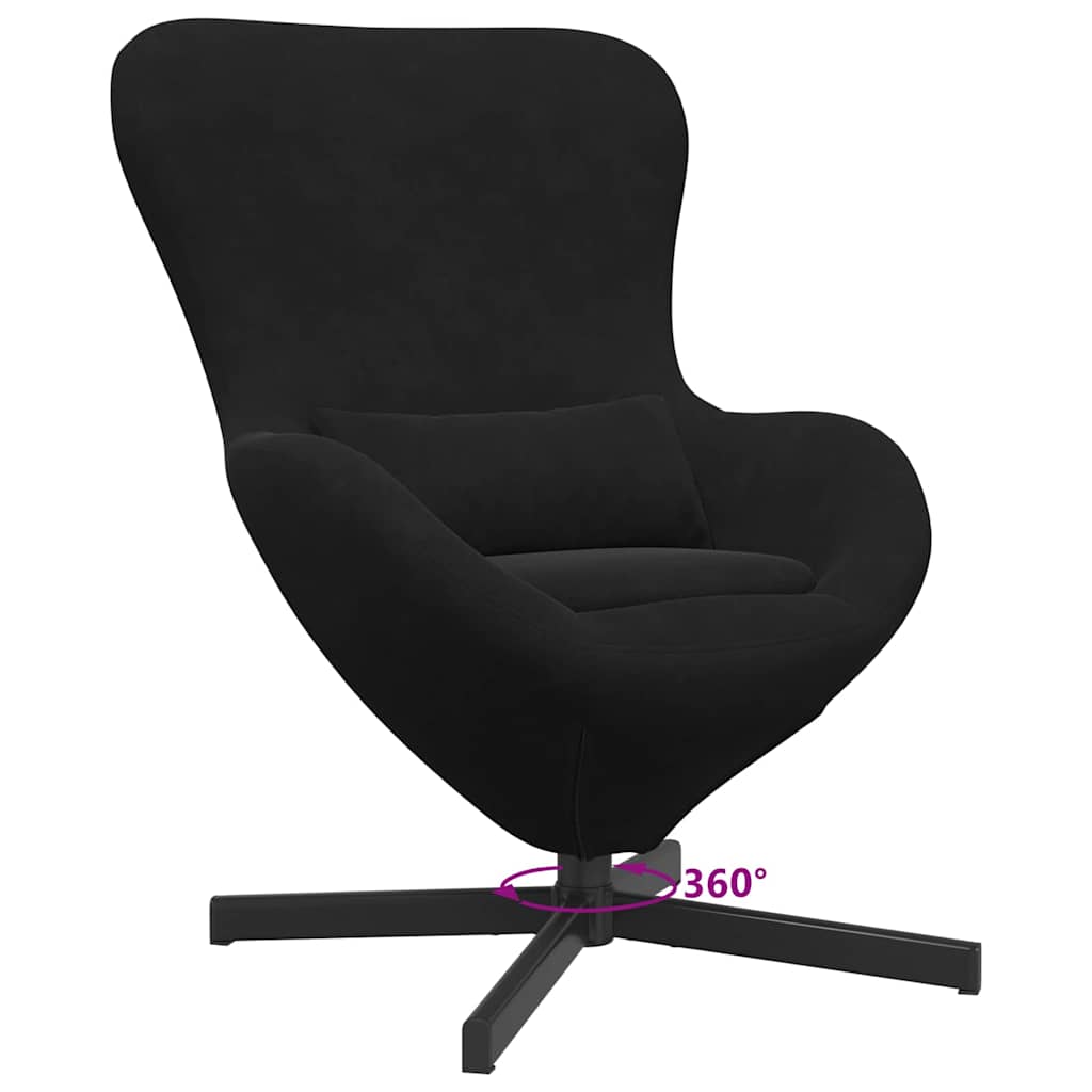 Velvet Armchair With Black Legs - Vantage Home