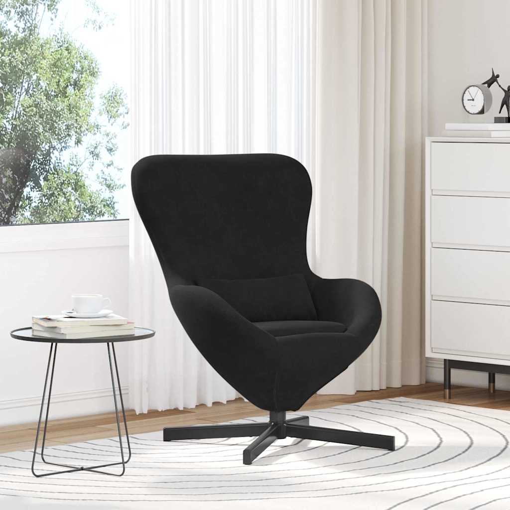 Velvet Armchair With Black Legs - Vantage Home