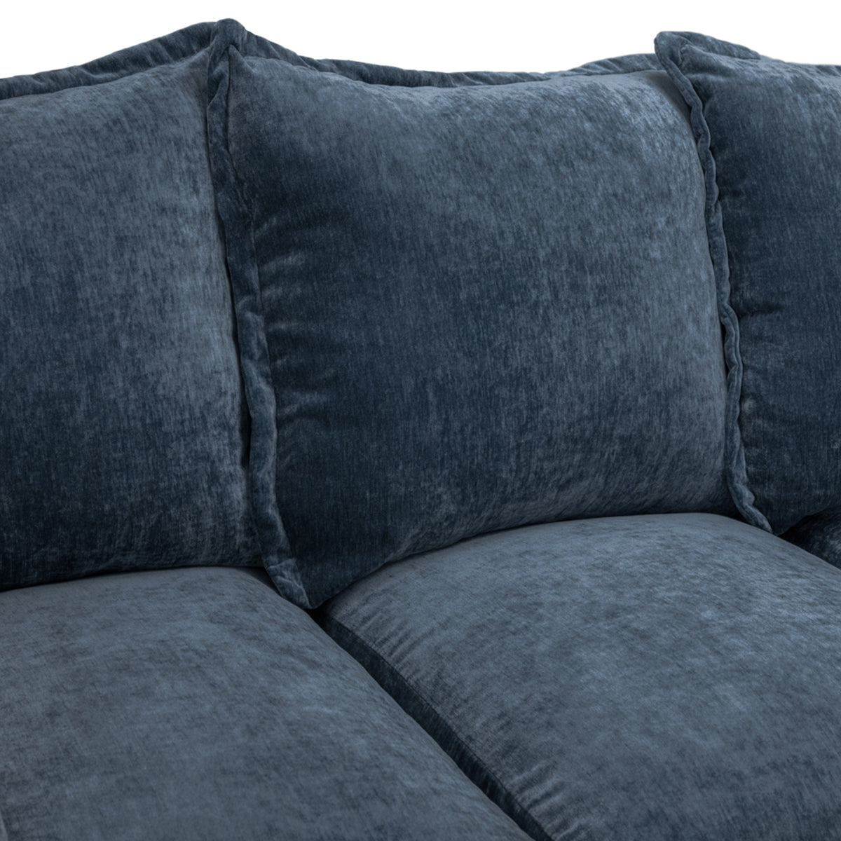 Velvet Corner Sofa Large - Colbee