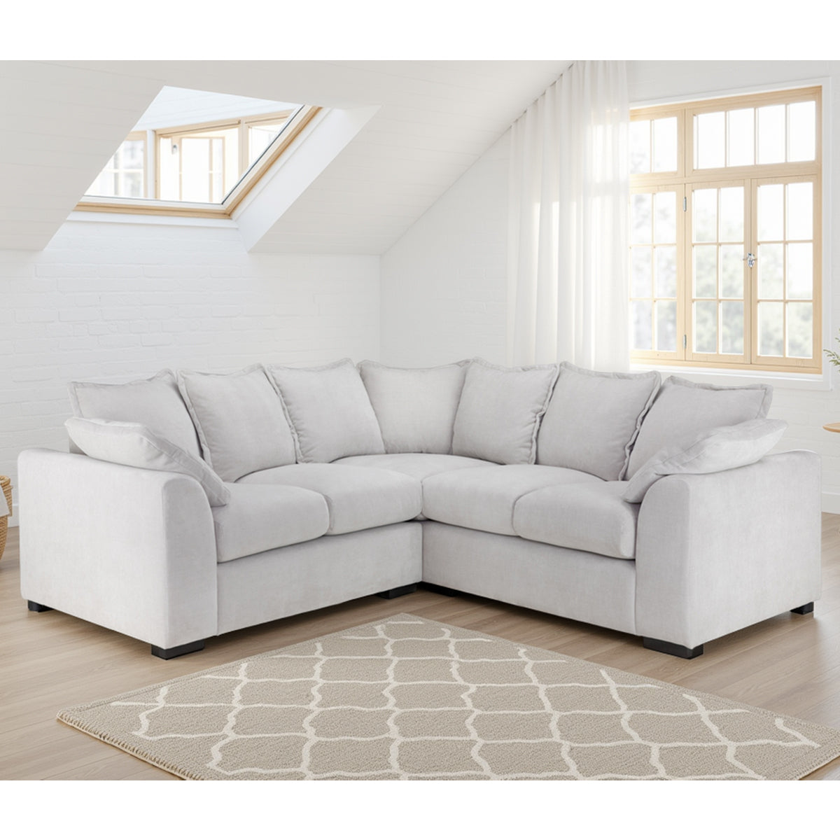 Velvet Corner Sofa Large - Colbee