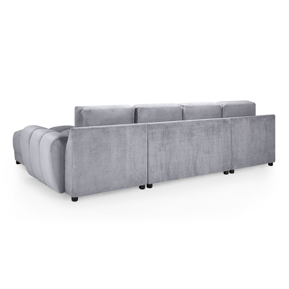 Velvet Corner Sofa in U Shape - Azzuro