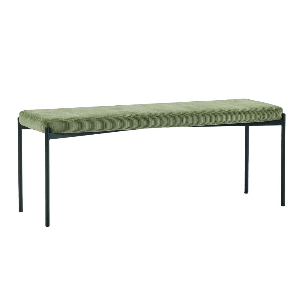 Velvet Dining Bench for 2 People - Leonie