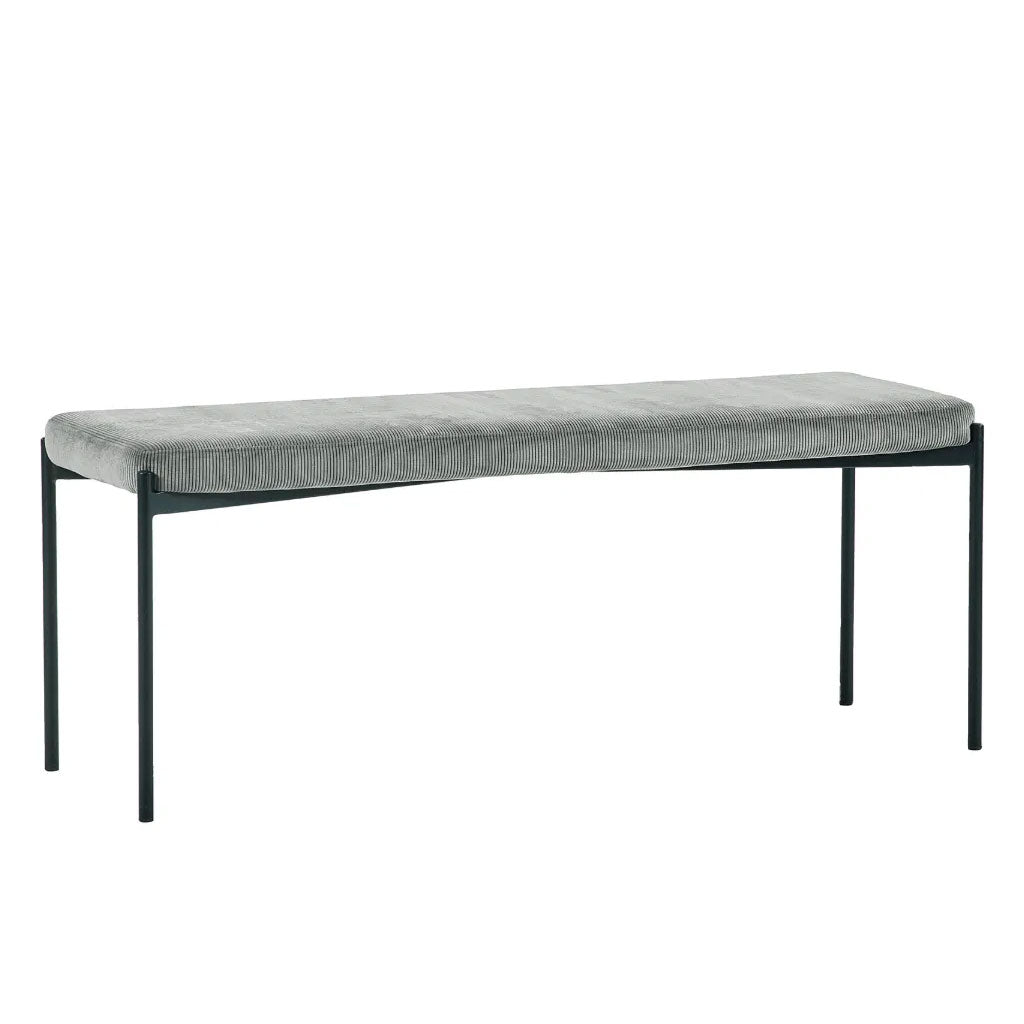 Velvet Dining Bench for 2 People - Leonie