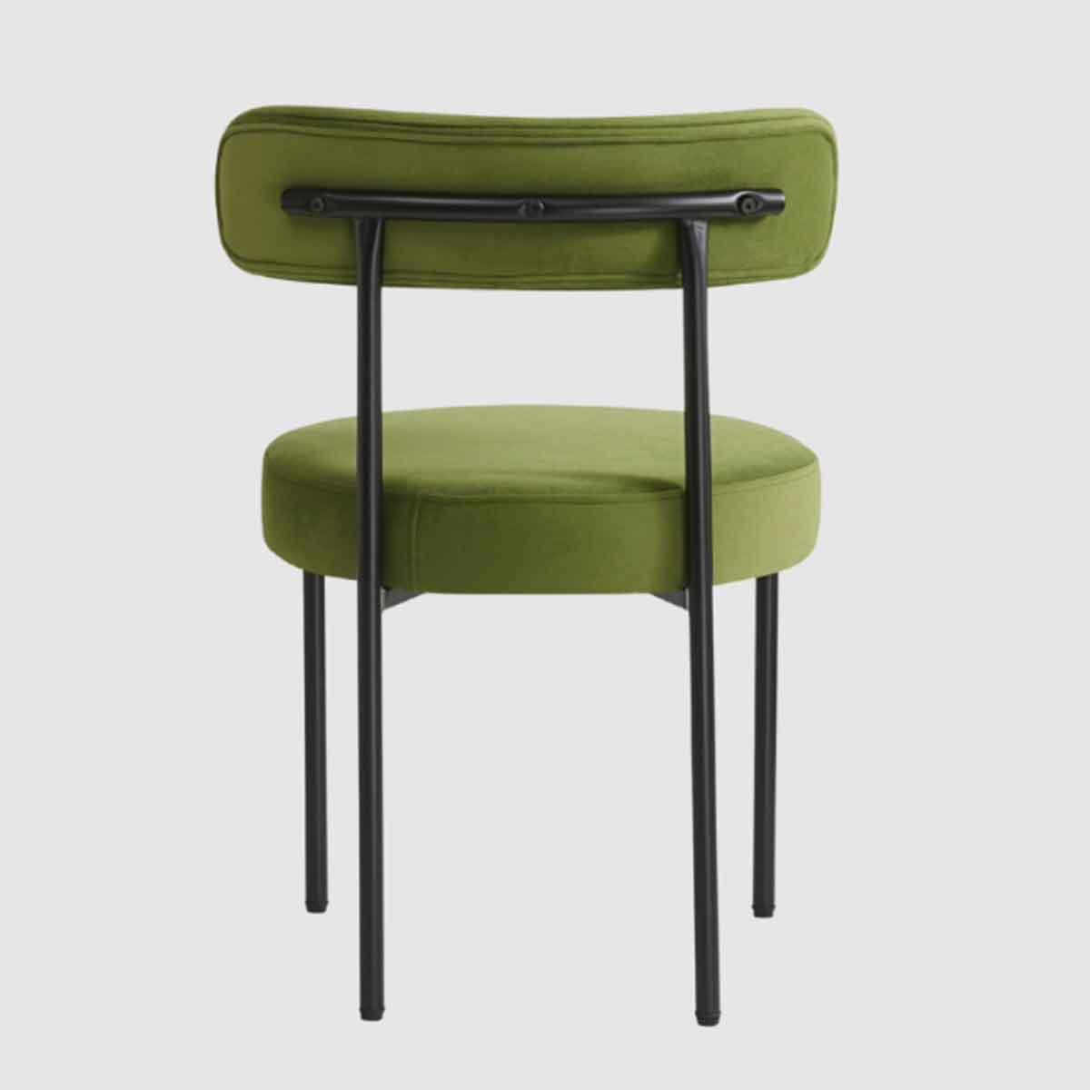 Velvet Dining Chairs 50cm Wide in Set Of 2 - Flora