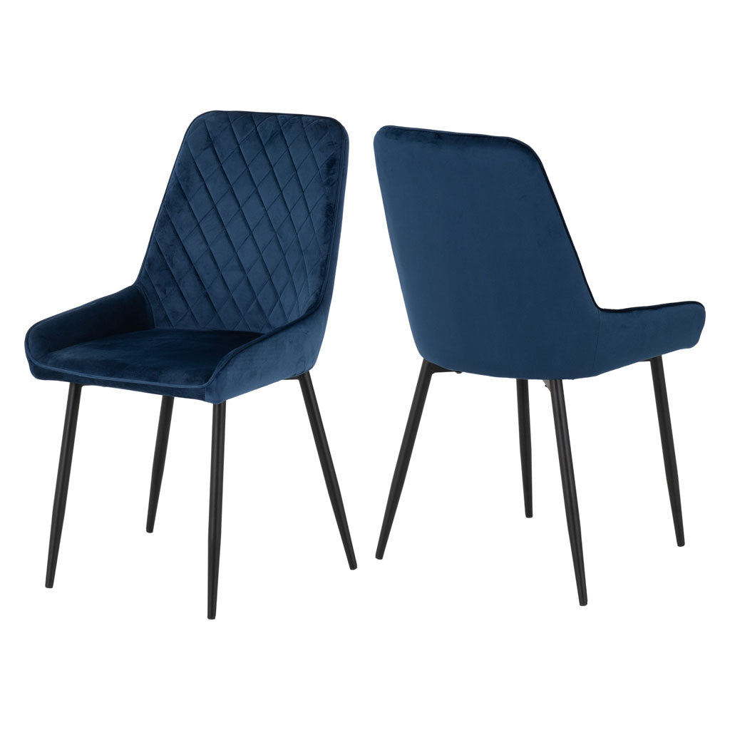 Velvet Dining Chairs in Set Of 2 - Avery