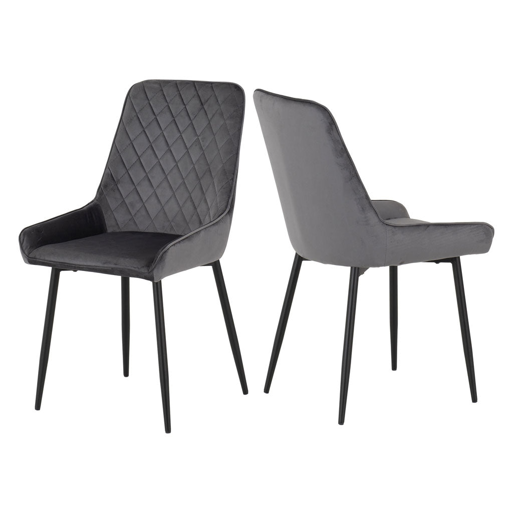 Velvet Dining Chairs in Set Of 2 - Avery