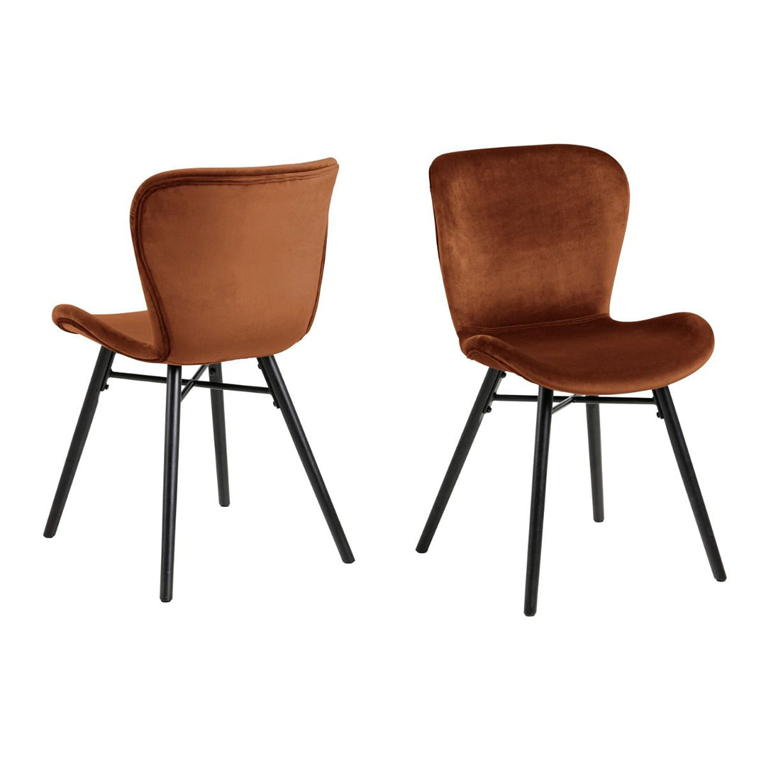 Velvet Dining Chairs in Set Of 2 - Batilda