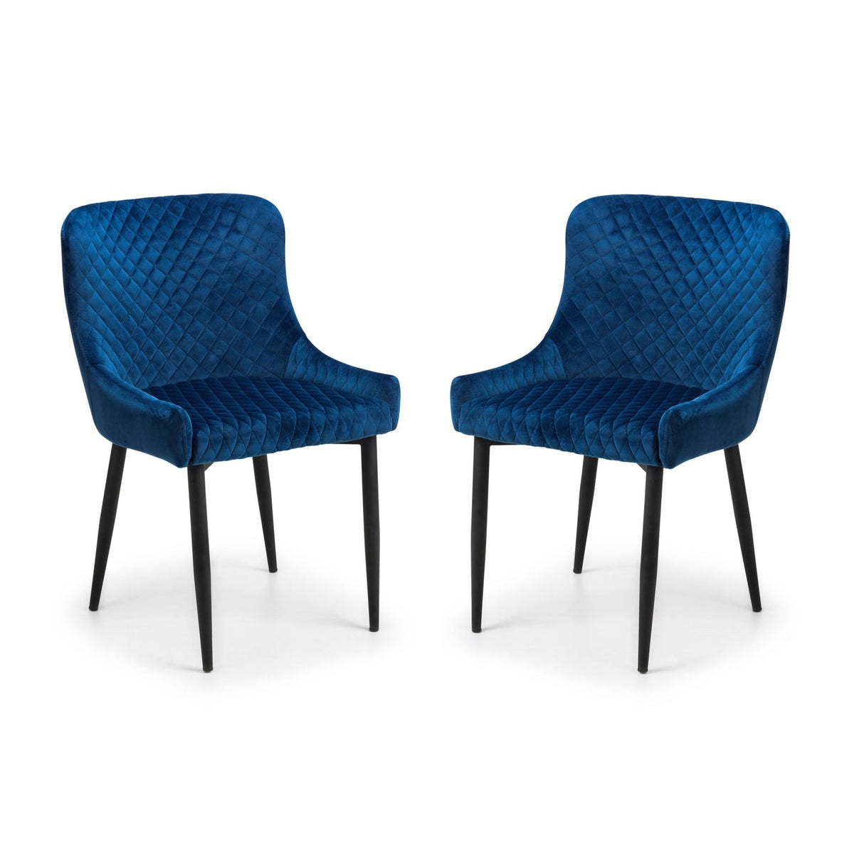 Velvet Dining Chairs in Set Of 2 - Luxe