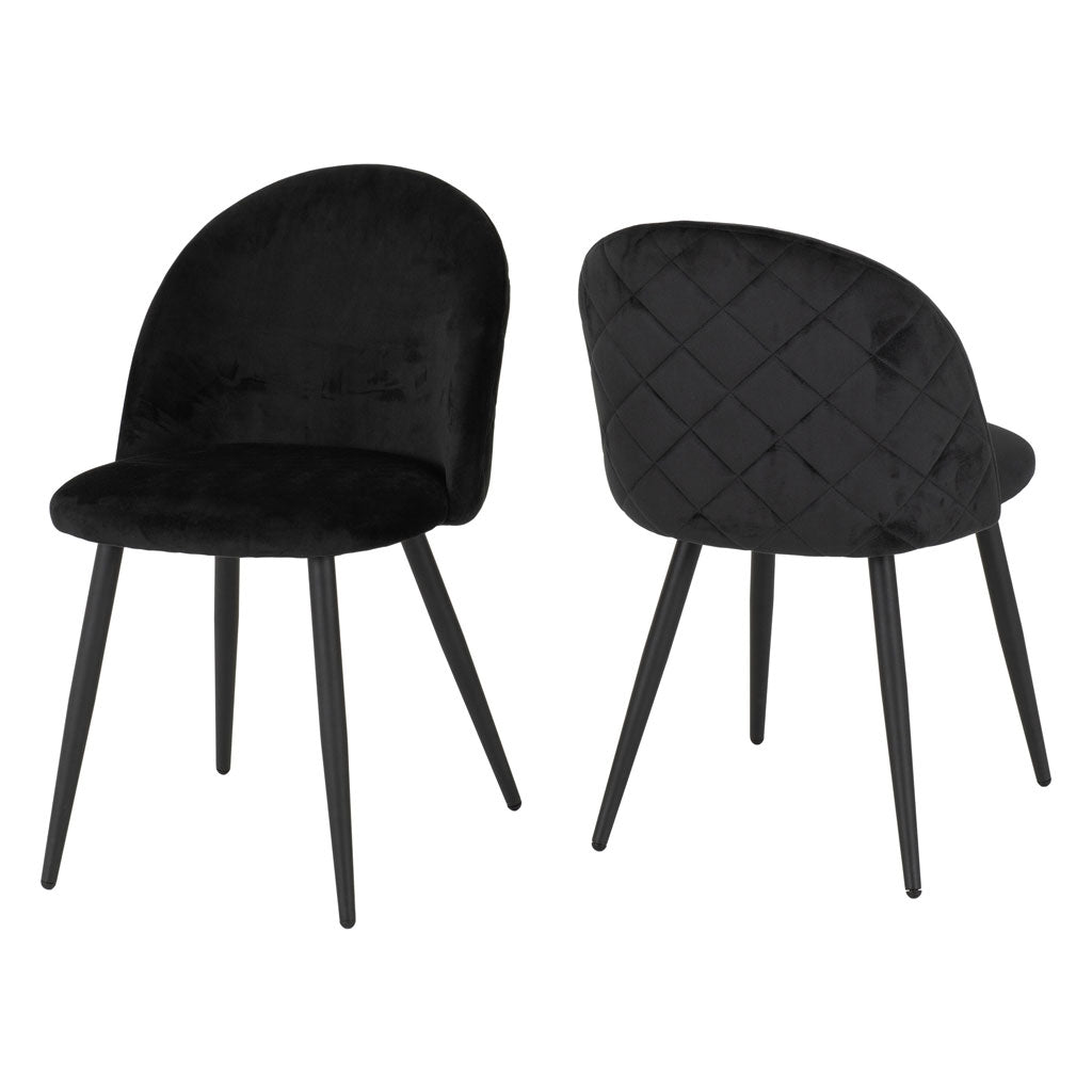 Velvet Dining Chairs in Set Of 2 - Marlow