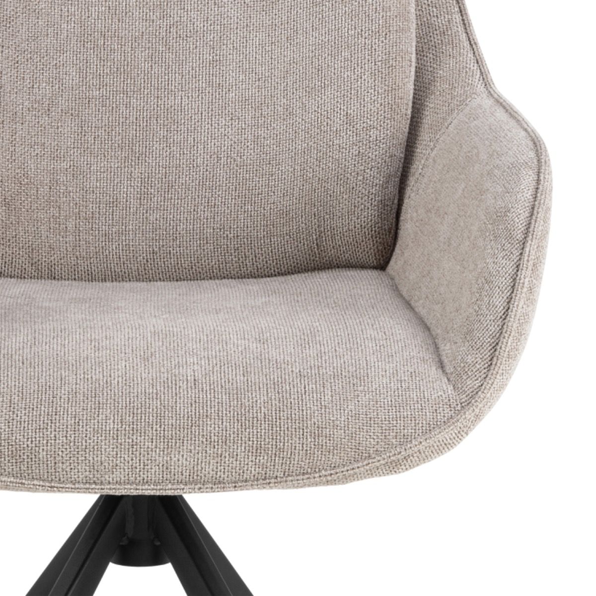 Velvet Dining Chairs in Set Of 2 With Swivel Function - Carrie