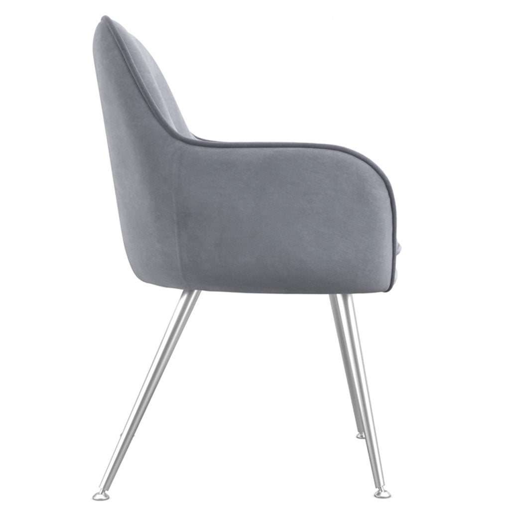 Velvet Dining Chairs in Set Of 2 - Tara