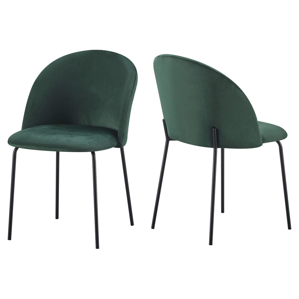 Velvet Dining Chairs in Set Of 4 - Boston