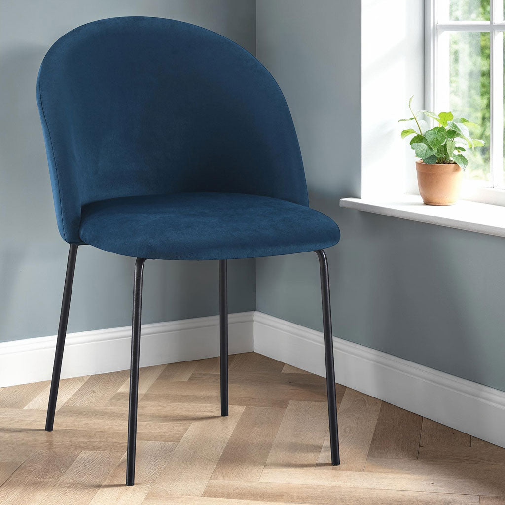 Velvet Dining Chairs in Set Of 4 - Boston