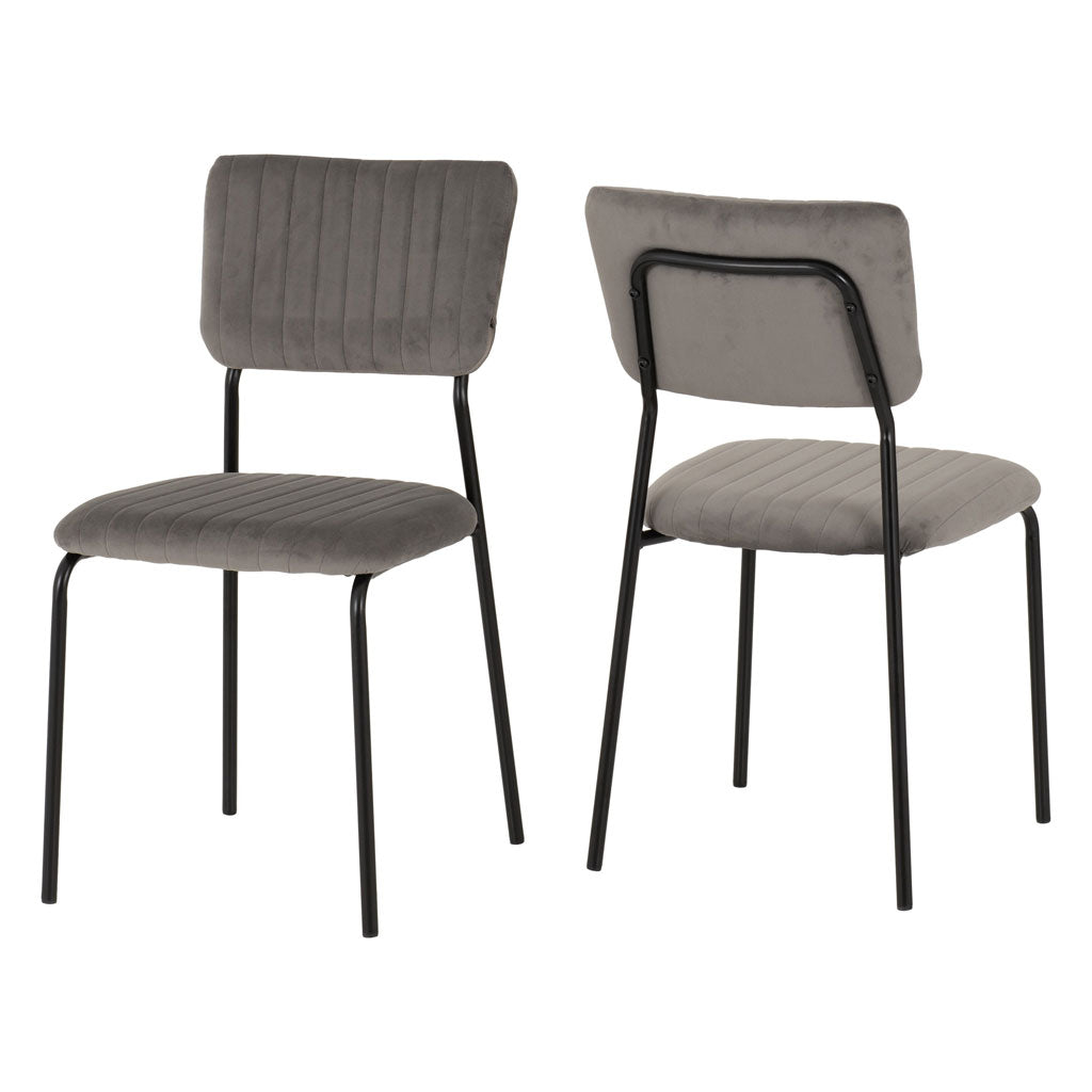 Velvet Dining Chairs in Set Of 4 - Sheldon