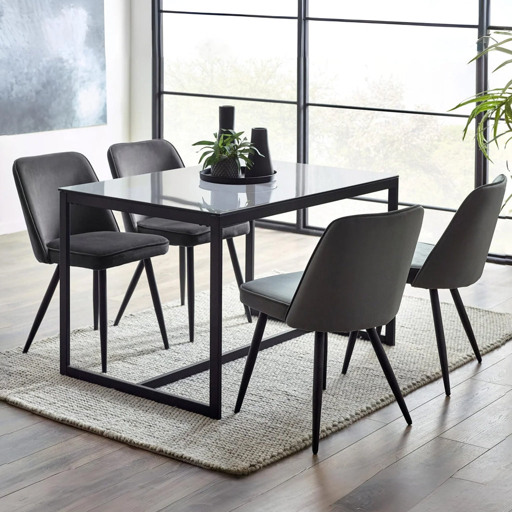 Velvet Dining Chairs in Set Of 2 - Burgess