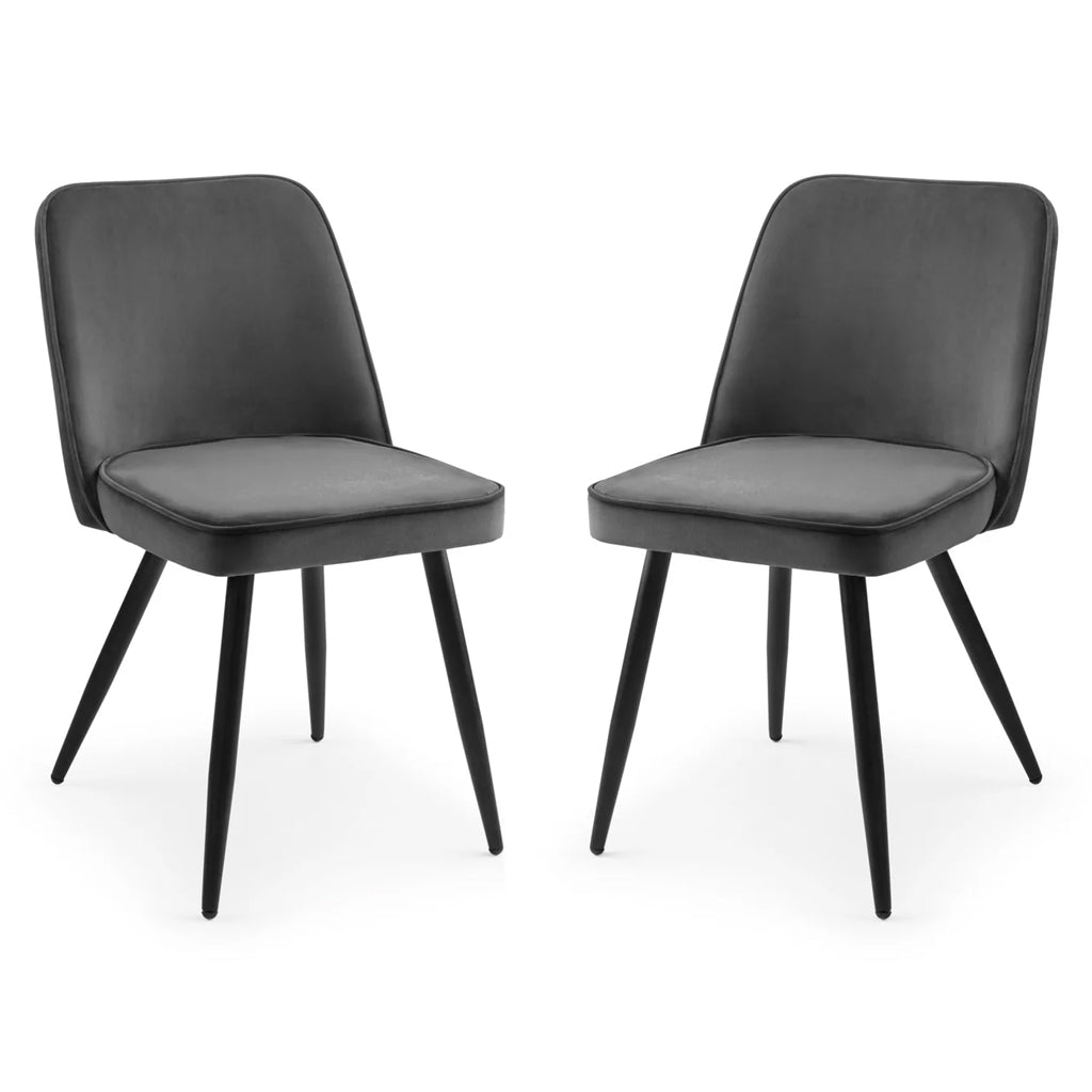 Velvet Dining Chairs in Set Of 2 - Burgess