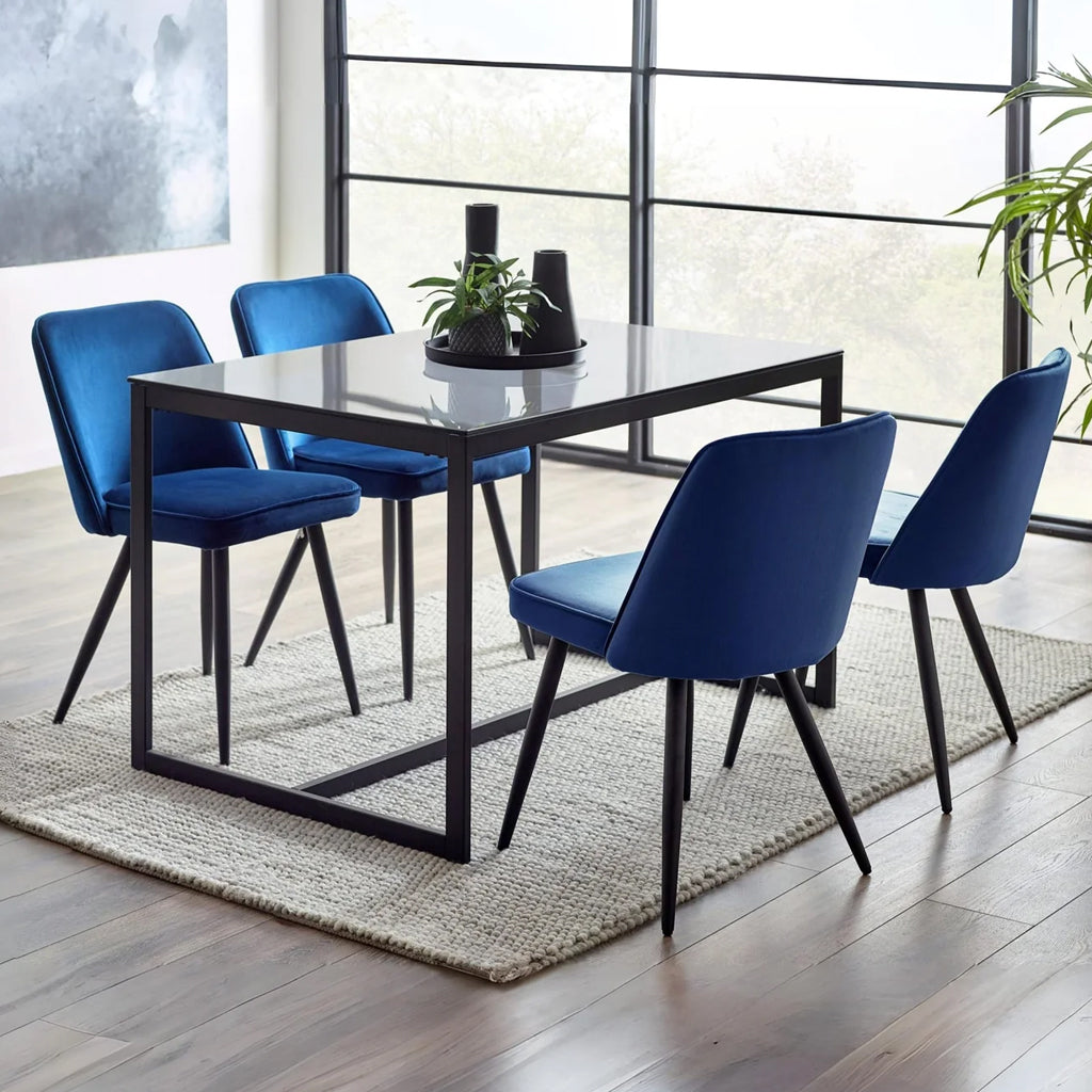 Velvet Dining Chairs in Set Of 2 - Burgess