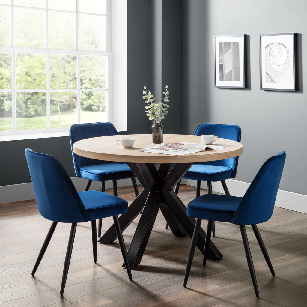 Velvet Dining Chairs in Set Of 2 - Burgess