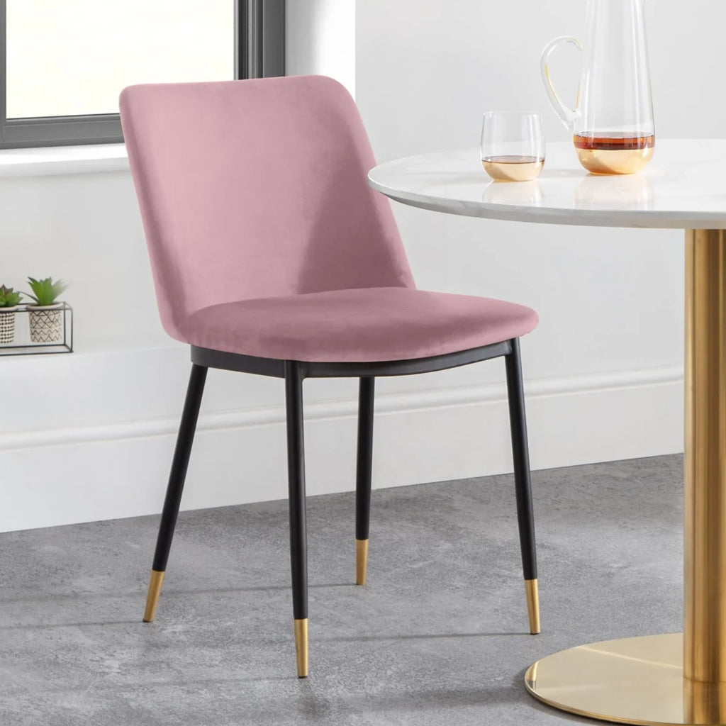 Velvet Dining Chairs in Set Of 2 - Delaunay