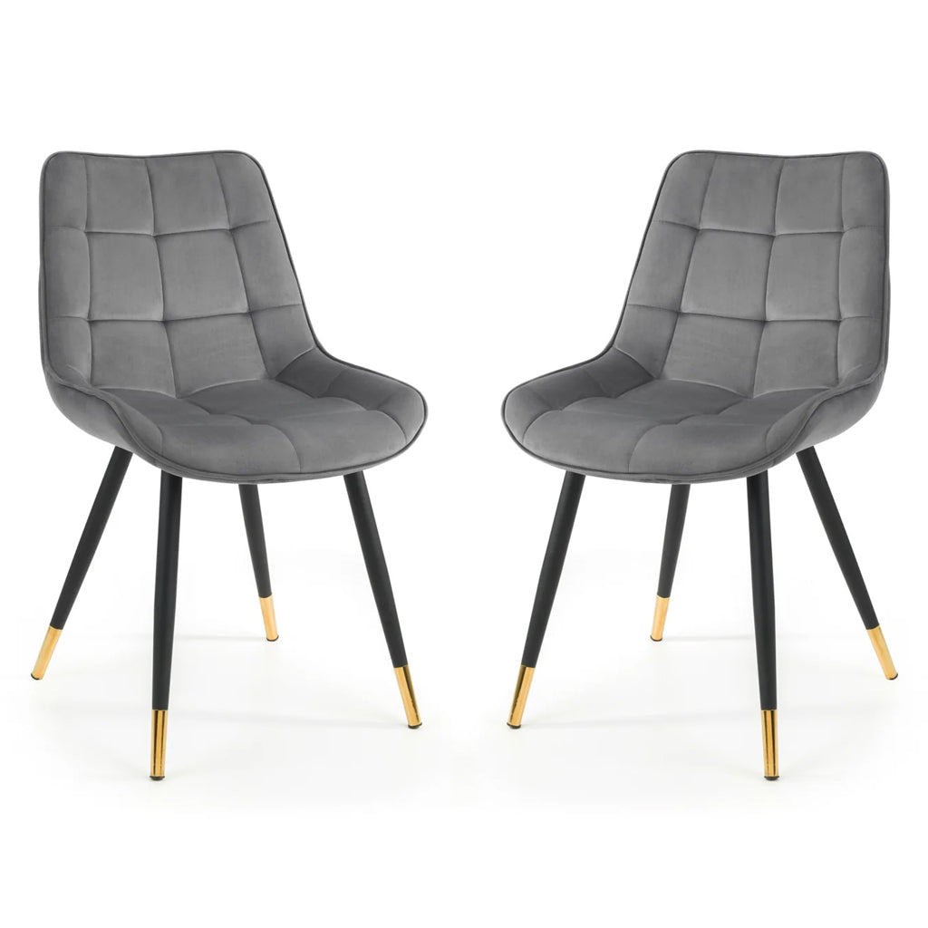 Velvet Dining Chairs in Set Of 2 - Hadid