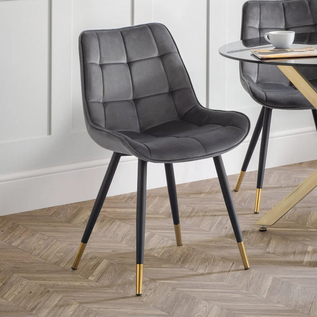Velvet Dining Chairs in Set Of 2 - Hadid