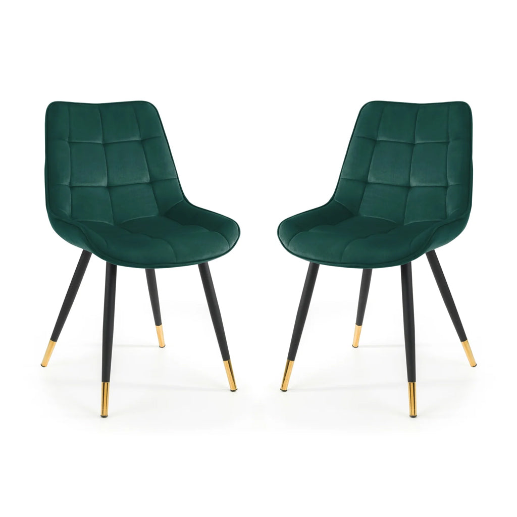 Velvet Dining Chairs in Set Of 2 - Hadid