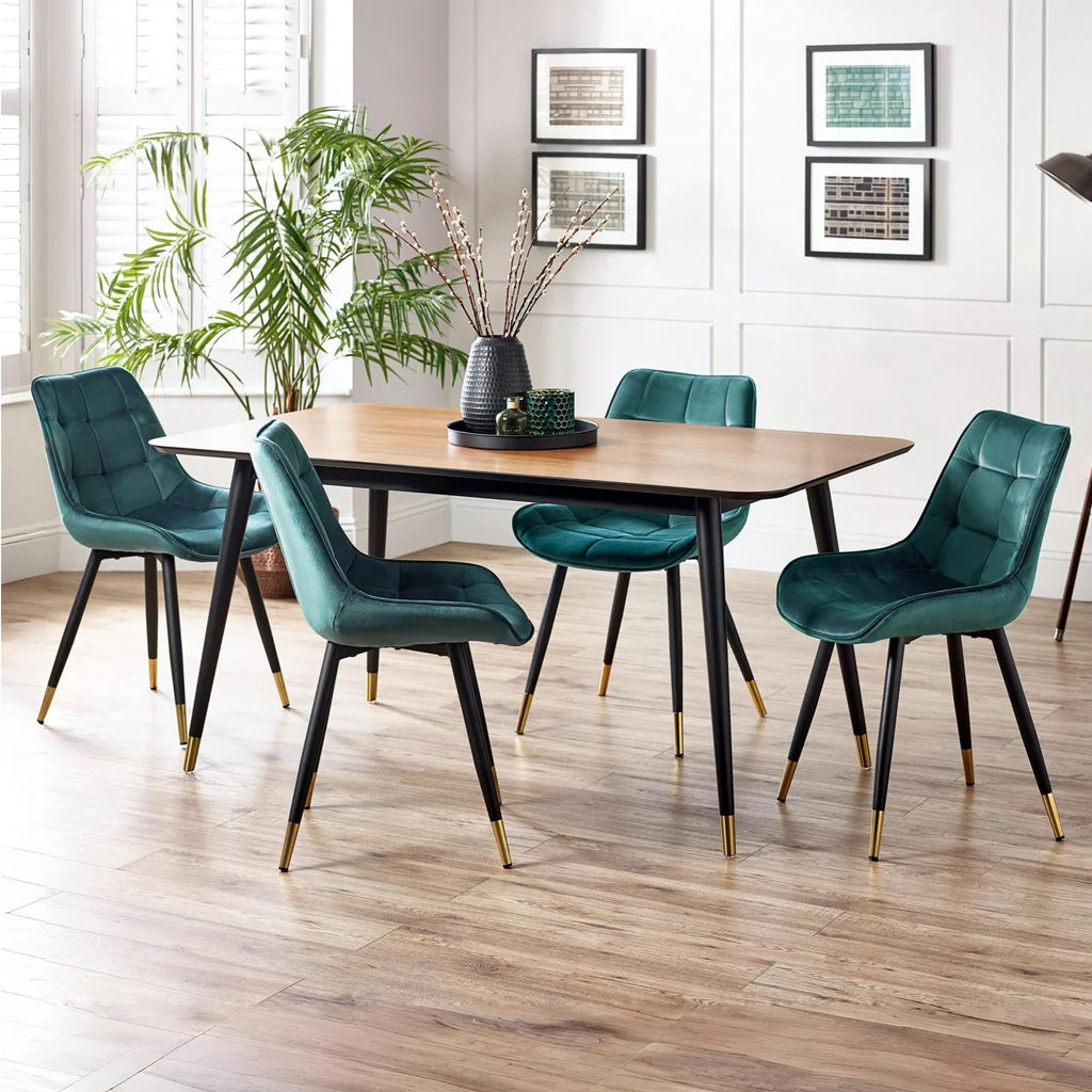 Velvet Dining Chairs in Set Of 2 - Hadid