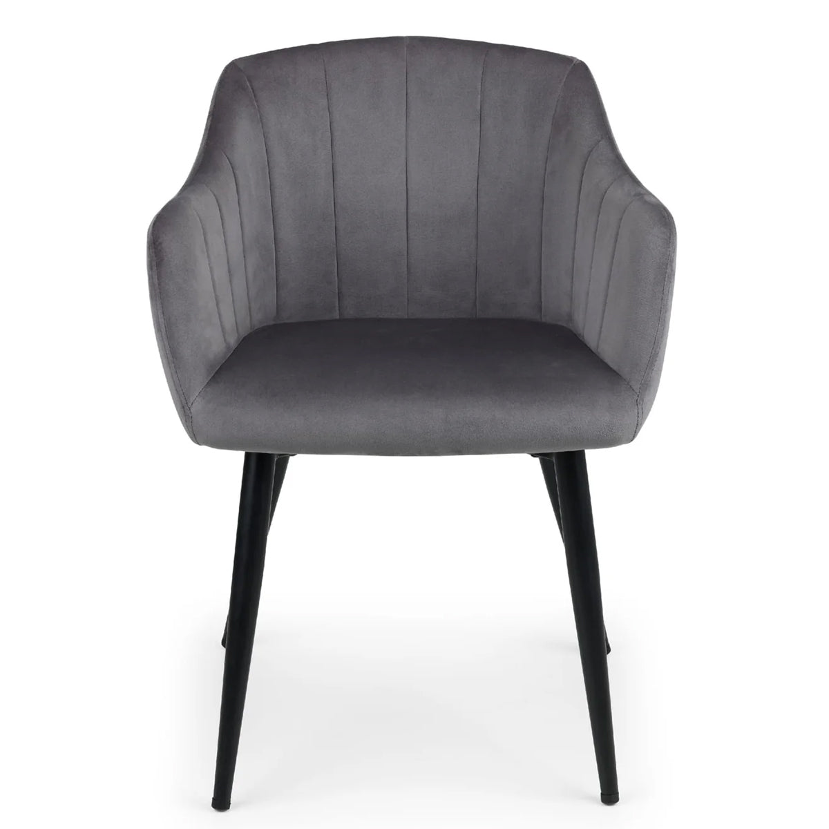 Velvet Dining Chairs in Set Of 2 Scalloped - Hobart