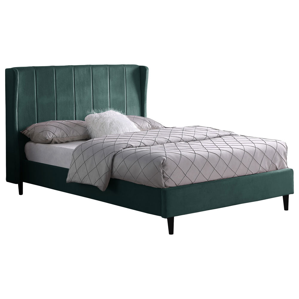 Velvet Double Bed - Amelia