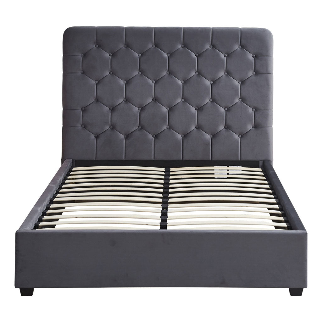 Velvet Double Bed - Madison