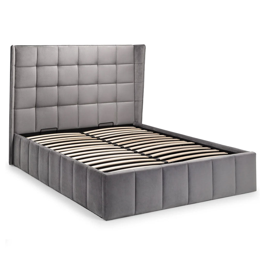 Velvet Double Ottoman Storage Bed - Gatsby
