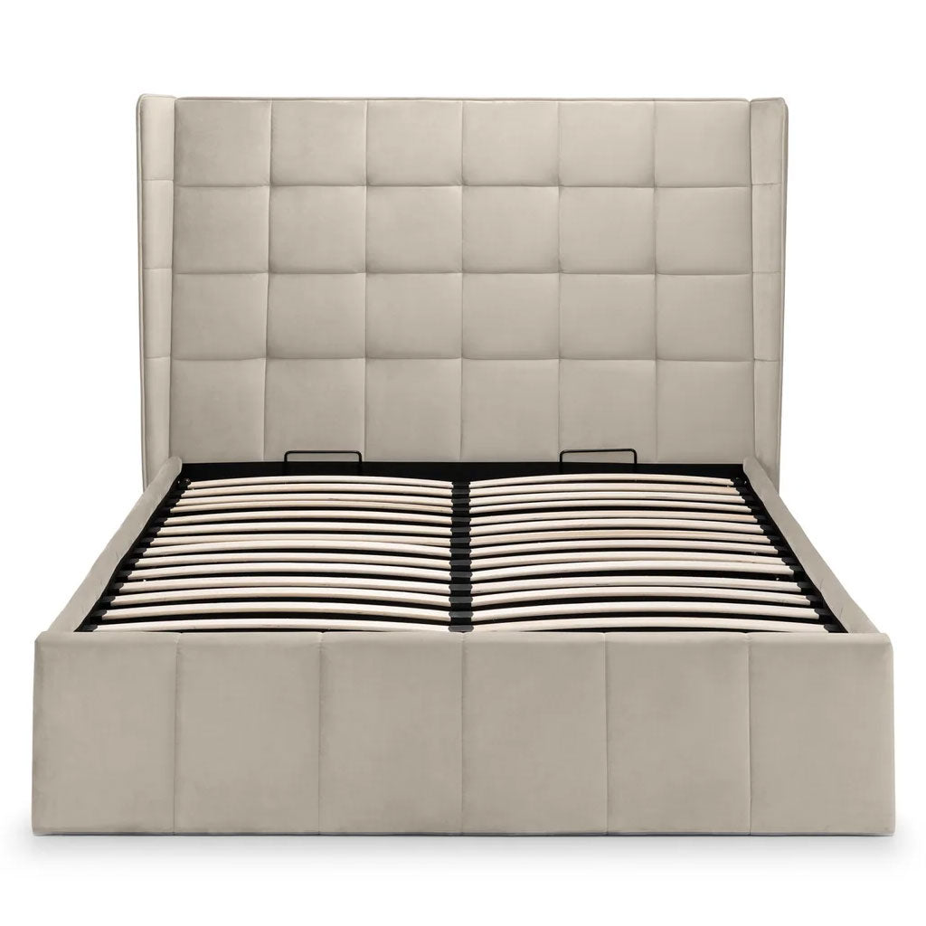 Velvet Double Ottoman Storage Bed - Gatsby