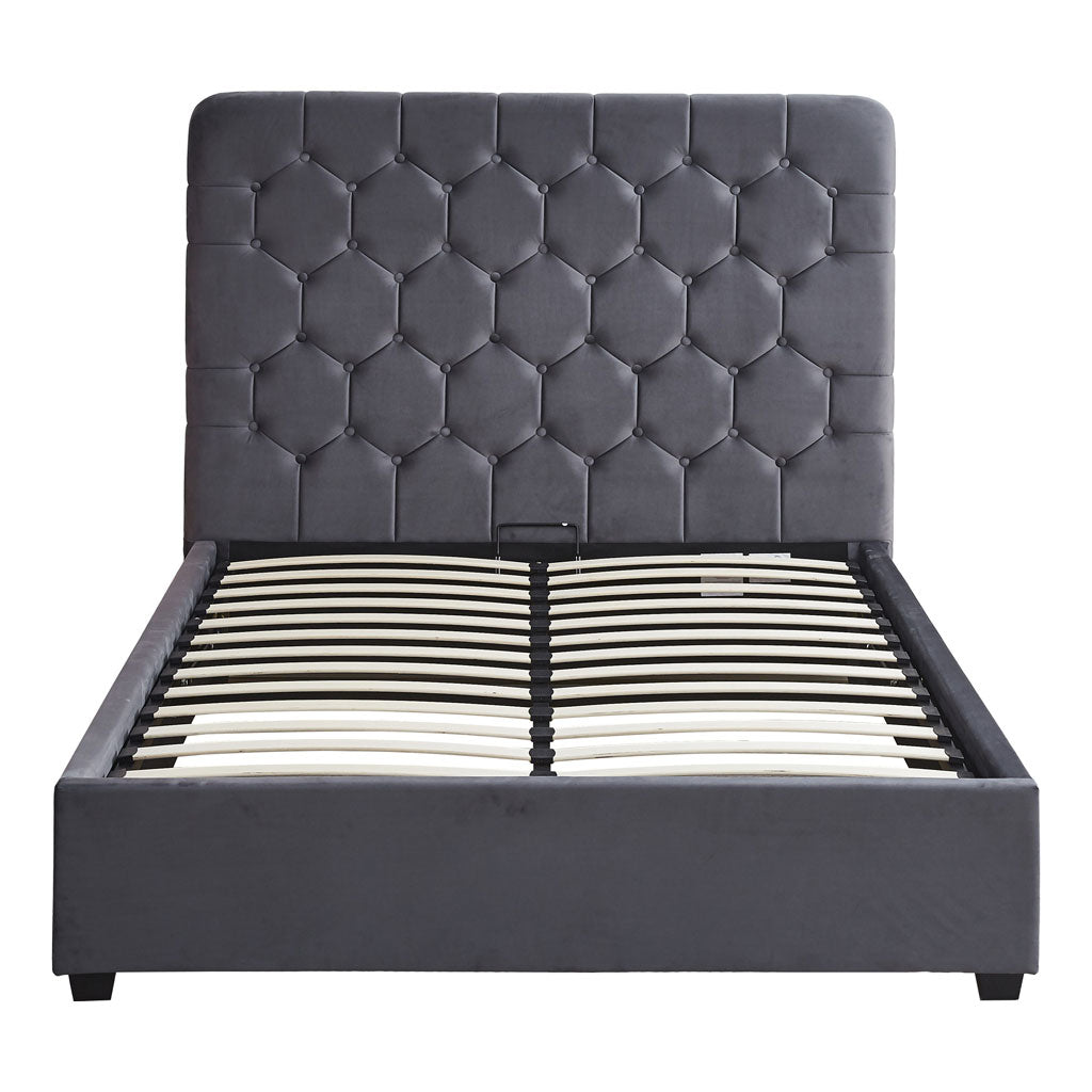Velvet Double Ottoman Storage Bed - Madison