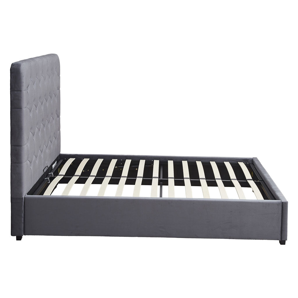 Velvet Double Ottoman Storage Bed - Madison