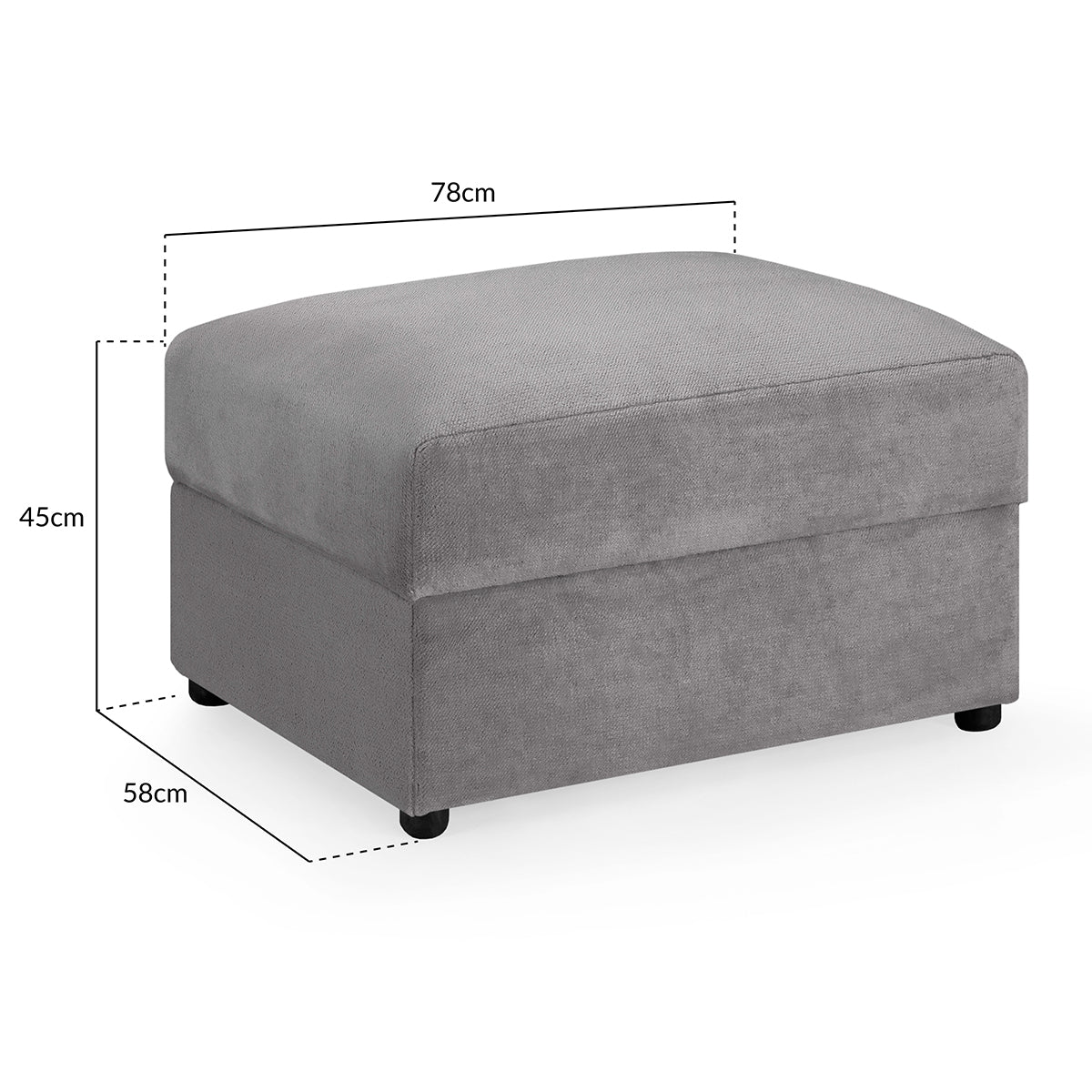 Velvet Footstool - Mirabel