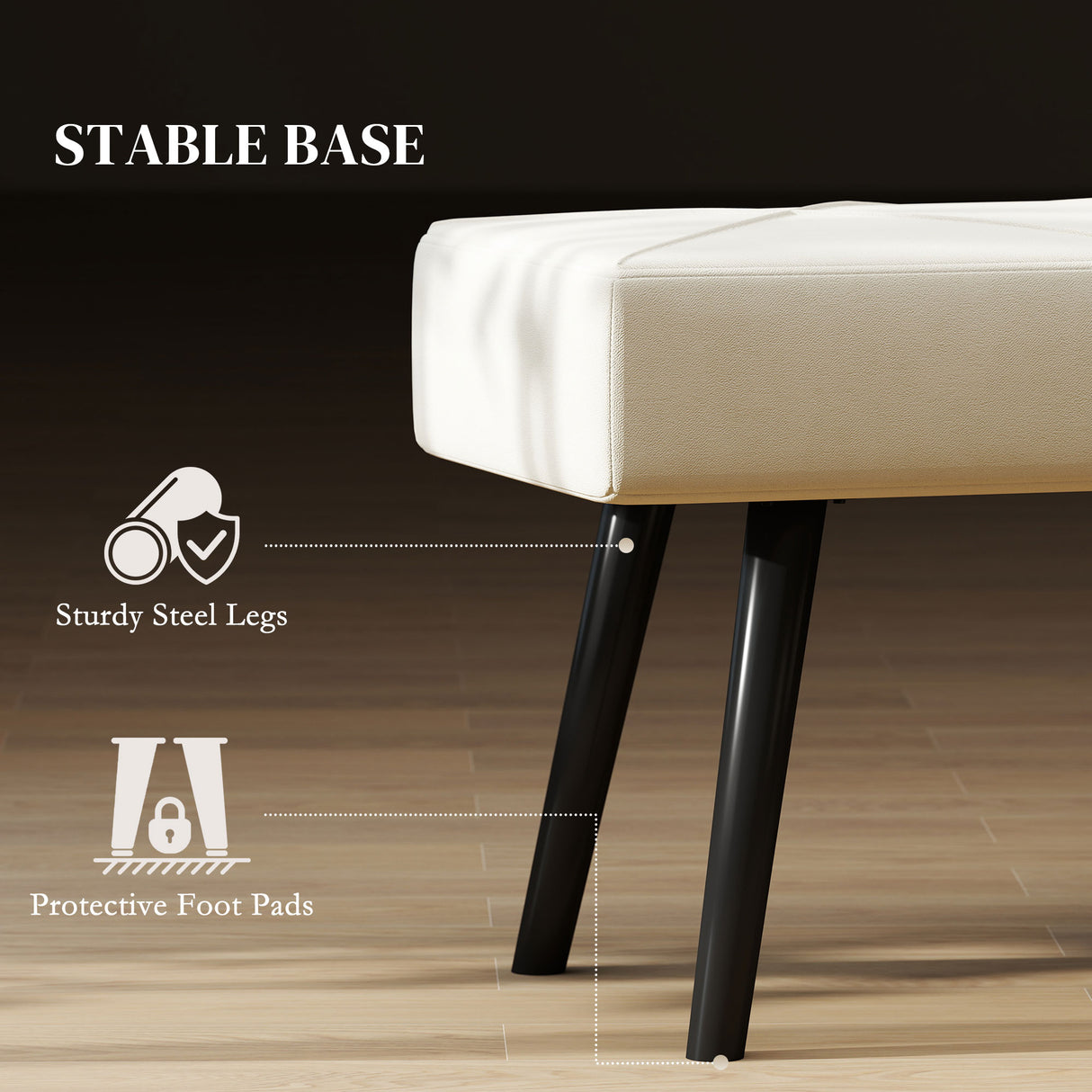 Velvet Hallway Seating Bench 100cm Wide - Velmora