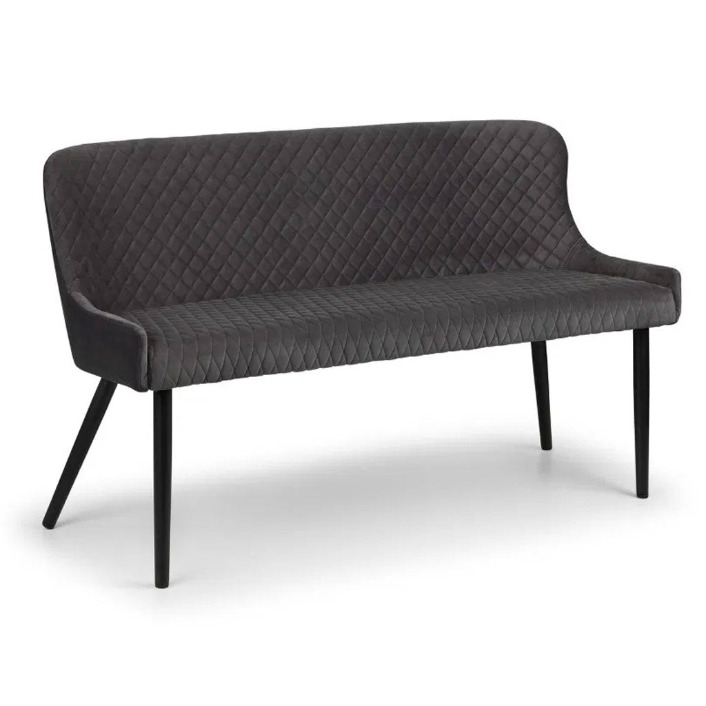 Velvet Hallway Seating Bench High Back - Luxe