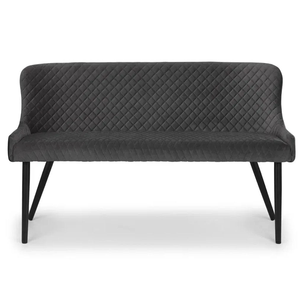Velvet Hallway Seating Bench High Back - Luxe