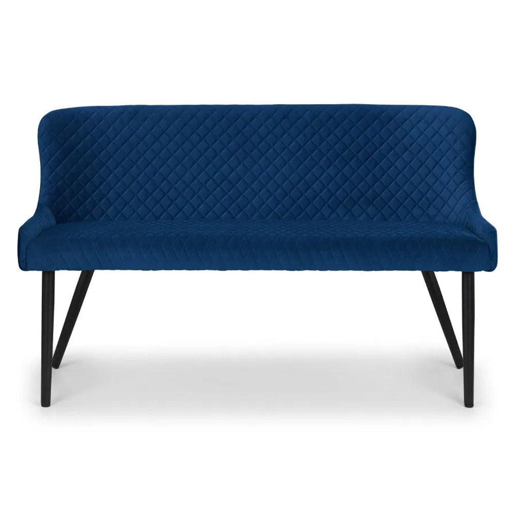 Velvet Hallway Seating Bench High Back - Luxe