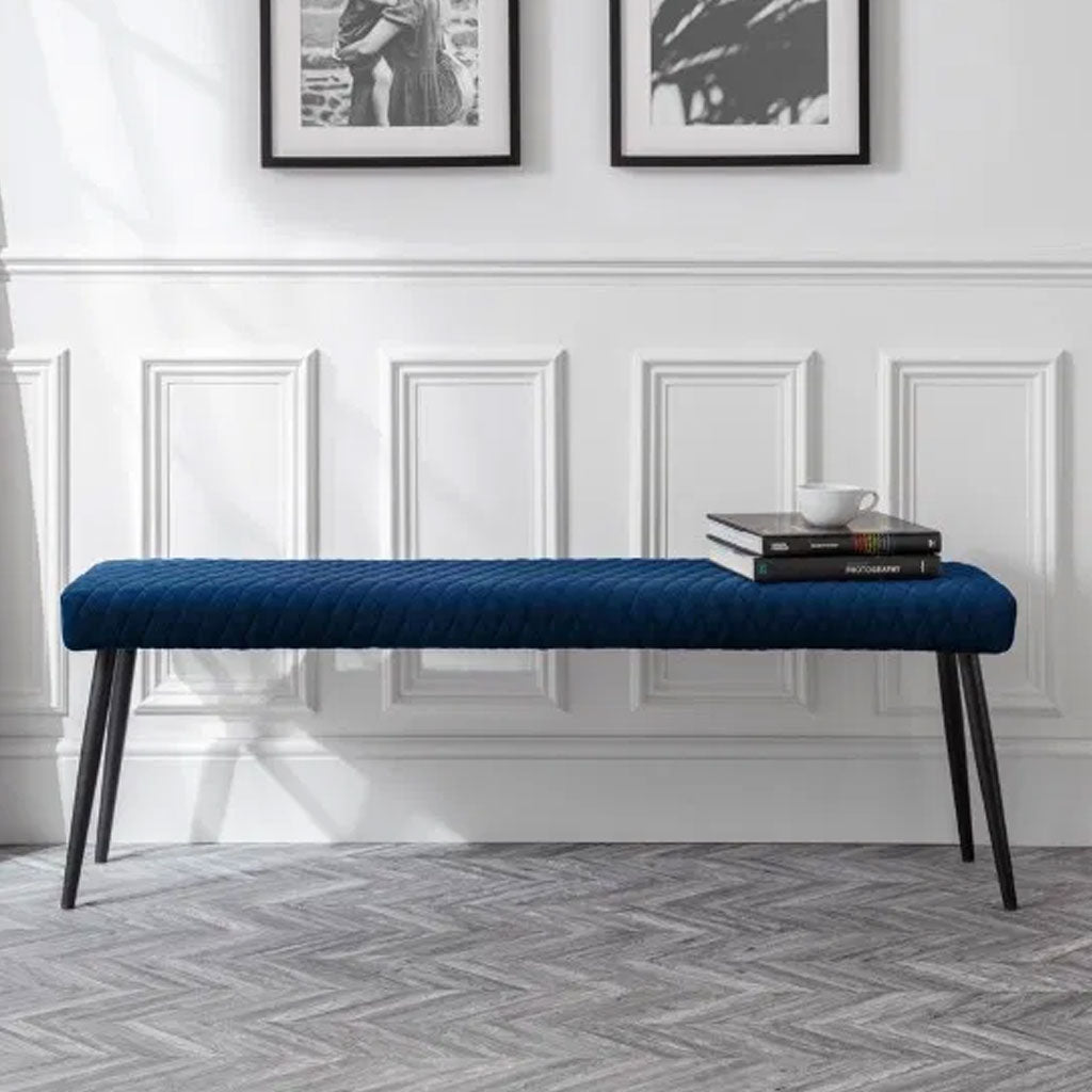Velvet Hallway Seating Bench - Luxe