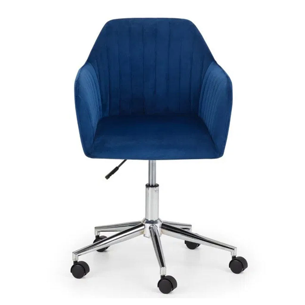 Velvet Home And Office Chair With Swivel Action - Kahlo