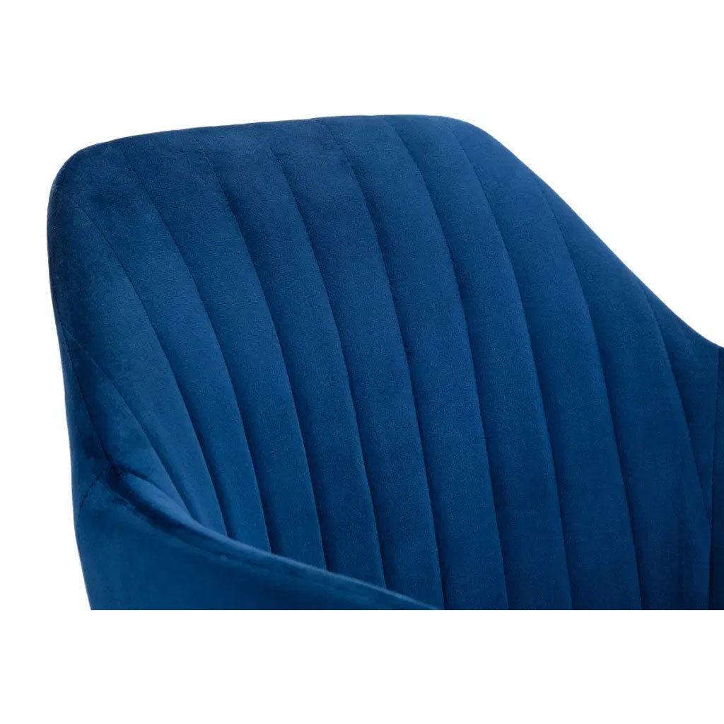 Velvet Home And Office Chair With Swivel Action - Kahlo