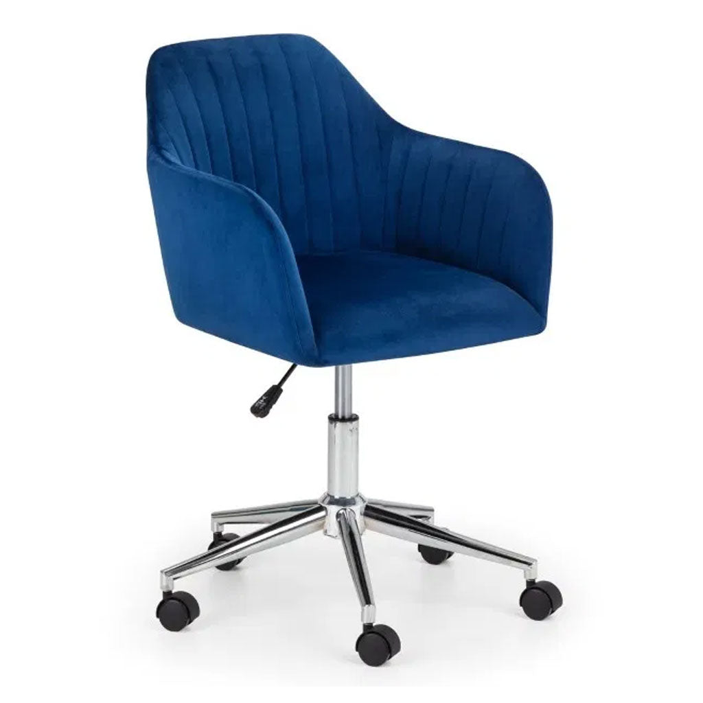 Velvet Home And Office Chair With Swivel Action - Kahlo