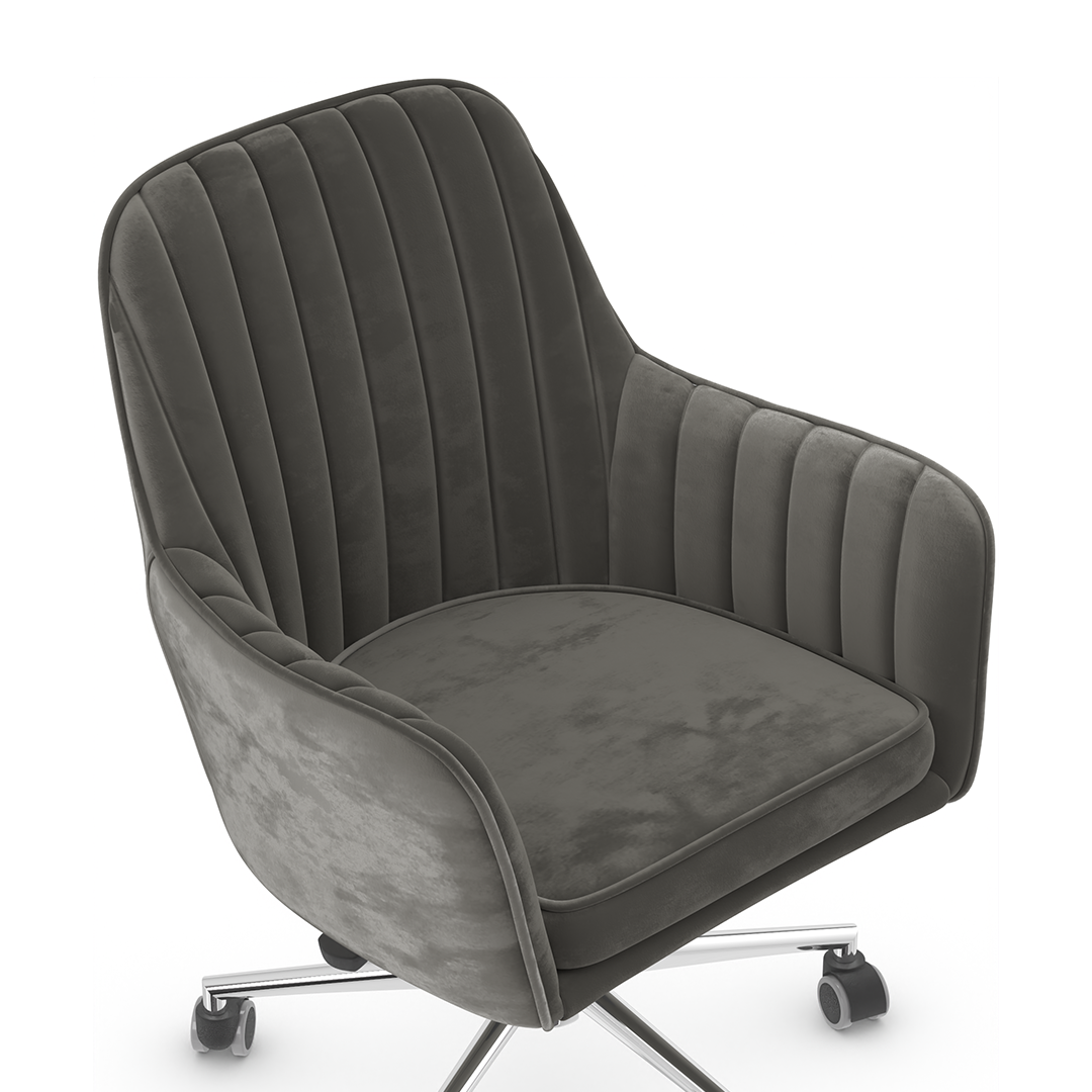 Velvet Home And Office Chair - Claremont