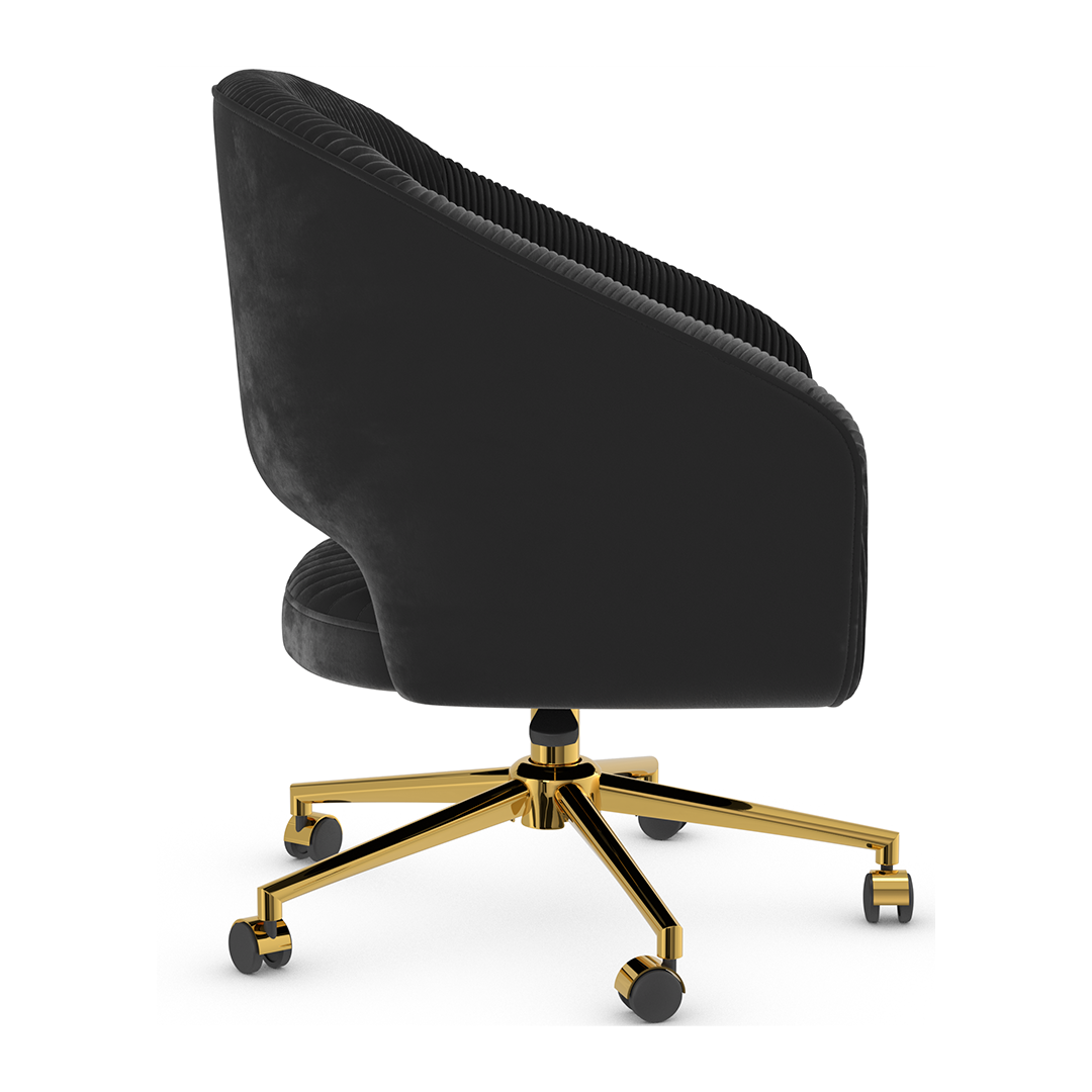 Velvet Home And Office Chair - Coburn